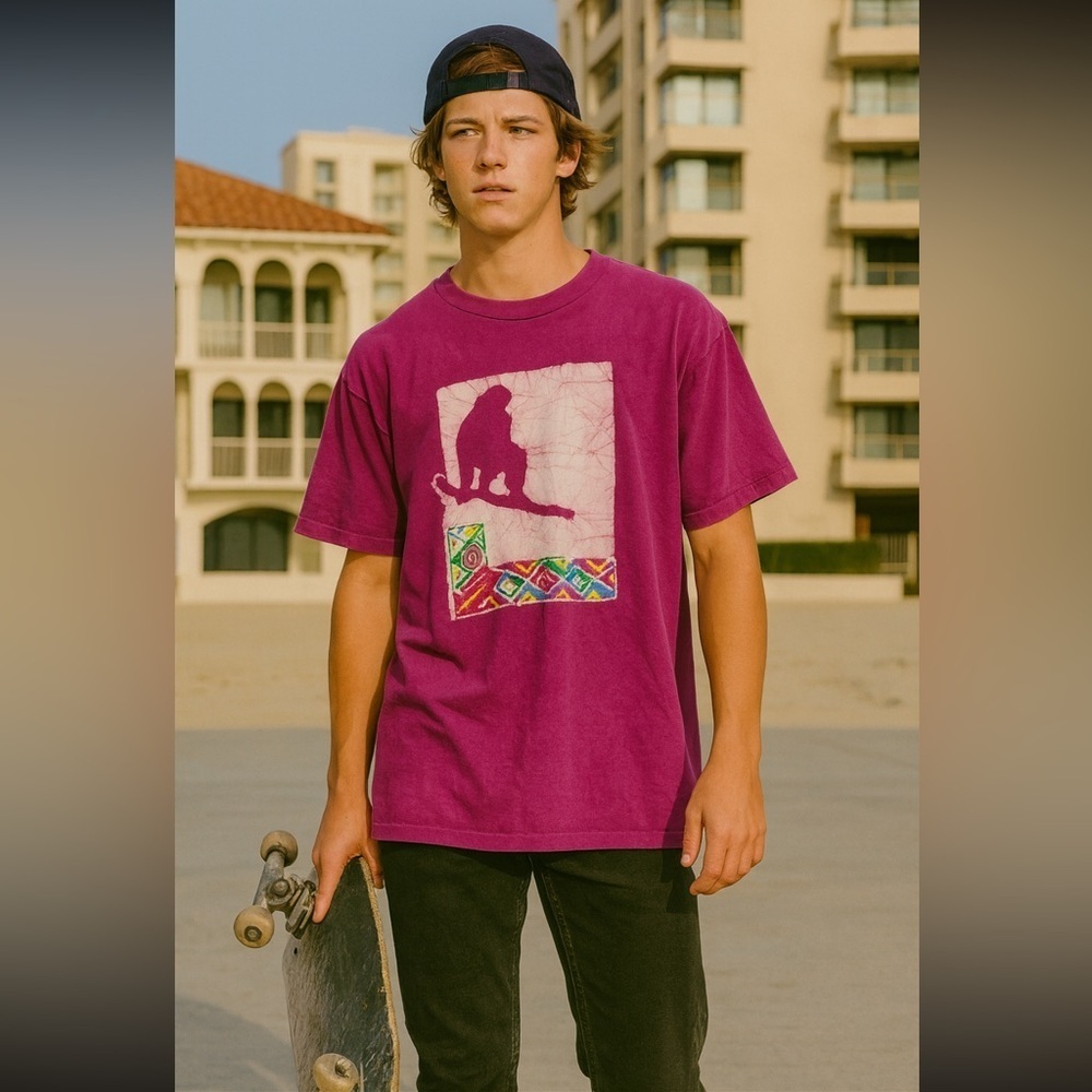 80’s Vintage Sun Bleached Graphic Tee Xl
